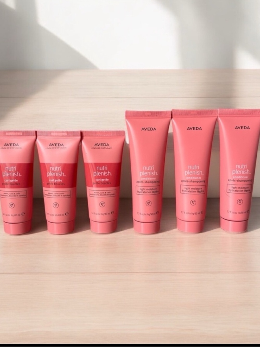 Aveda Nutri Plenish Conditioner & Curl Gelee Travel Size 6 Items NEW